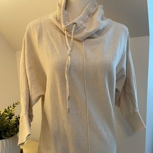 Cream 3/4 sleeve sweater